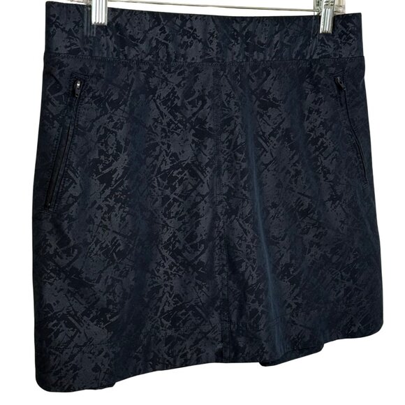 Orvis‎ Women's Pull-On Active Navy Animal Print Embossed Skort - Size Medium - Picture 4 of 8